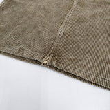 DOUDOU コーデュロイジャンスカ サイズ38 定価17600円 ジャンパースカート ワンピース 25AW カーキ レディース ドゥドゥ【中古】5-1226T♪