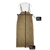 DOUDOU コーデュロイジャンスカ サイズ38 定価17600円 ジャンパースカート ワンピース 25AW カーキ レディース ドゥドゥ【中古】5-1226T♪