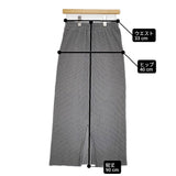 Discoat リブナロースカート サイズL マキシ丈 タイト ロングスカート 25AW グレー レディース ディスコート【中古】5-1226G♪