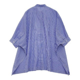 JOURNAL STANDARD L'essage 1/60ブロードドルマンシャツ 定価18700円 ブラウス シャツ 25SS ブルー レディース ジャーナルスタンダードレサージュ【中古】6-0419M∞