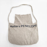 ateliers PENELOPE Kern（S）リネン 定価15950円 ショルダーバッグ ベージュ レディース アトリエぺネロープ【中古】6-0212M◎