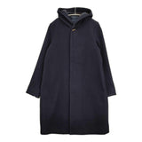 Pal'las Palace 十日 トオカ ウール サイズ2 フーデッドコート フード付き コート ネイビー レディース パラスパレス【中古】5-1228A♪