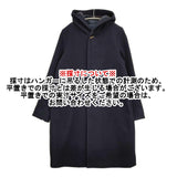 Pal'las Palace 十日 トオカ ウール サイズ2 フーデッドコート フード付き コート ネイビー レディース パラスパレス【中古】5-1228A♪