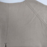 evam eva E191T035 Raglan Sleeve Long Coat ラグランスリーブ ノーカラー 薄手 コート ベージュ レディース エヴァムエヴァ【中古】6-0513M∞