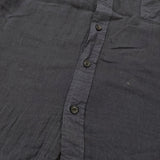 中川政七商店 綿麻ガーゼの休日シャツ リラックスシャツ 定価17050円 長袖シャツ ネイビー レディース 中川政七商店【中古】6-0207M♪