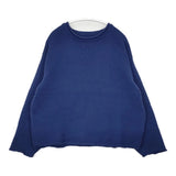 Atelier dantan Rubin Wool Knit Crew クルーネックニット ルビン 定価30800円 ウール セーター ニット ブルー レディース アトリエダンタン【中古】6-0123T△