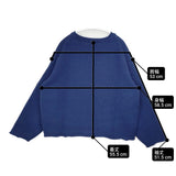 Atelier dantan Rubin Wool Knit Crew クルーネックニット ルビン 定価30800円 ウール セーター ニット ブルー レディース アトリエダンタン【中古】6-0123T△