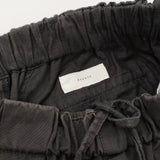 かぐれ コットンクロップドパンツ 定価15400円 GAA4-24M013 イージー クロップドパンツ ブラック レディース かぐれ【中古】6-0303G♪