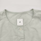 Gauze# ワイドシルエット ドロップショルダー プルオーバー G595 定価23650円 ワンピース ライトグリーン レディース ガーゼ【中古】6-0314M♪
