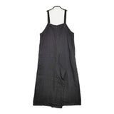 fog linen work リネン サロペット ブラック レディース フォグリネンワーク【中古】6-0314M♪