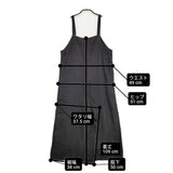 fog linen work リネン サロペット ブラック レディース フォグリネンワーク【中古】6-0314M♪