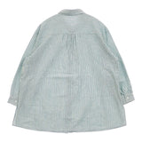 MACKINTOSH PHILOSOPHY レギュラーカラーリネンミックスシャツ 定価22000円 長袖シャツ 24SS グリーン ホワイト レディース マッキントッシュフィロソフィー【中古】6-0513M∞