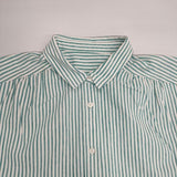 MACKINTOSH PHILOSOPHY レギュラーカラーリネンミックスシャツ 定価22000円 長袖シャツ 24SS グリーン ホワイト レディース マッキントッシュフィロソフィー【中古】6-0513M∞