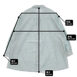 MACKINTOSH PHILOSOPHY レギュラーカラーリネンミックスシャツ 定価22000円 長袖シャツ 24SS グリーン ホワイト レディース マッキントッシュフィロソフィー【中古】6-0513M∞