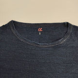 45R/45rpm インディゴ 半袖Ｔシャツ カットソー ネイビー レディース フォーティーファイブアールピーエム【中古】6-0608S∞