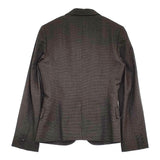 MARGARET HOWELL MHE0352 ウール 千鳥格子 サイズ2 テーラードジャケット グレー ネイビー レディース マーガレットハウエル【中古】6-0112T♪