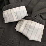 MARGARET HOWELL MHE0352 ウール 千鳥格子 サイズ2 テーラードジャケット グレー ネイビー レディース マーガレットハウエル【中古】6-0112T♪