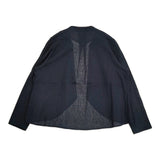Pal'las Palace コットン ジャケット 羽織り 袖切り替え サイズ0 PFSH-9553 ジャケット ネイビー 濃紺 レディース パラスパレス【中古】6-0207M♪