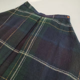 Pal'las Palace 圧縮ウールチェックフレアスカート PESK-7622 サイズ3 スカート グリーン ネイビー レディース パラスパレス【中古】6-0112T♪