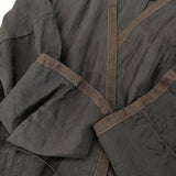 dosa シルク 羽織り カシュクール ラップドレス サイズ1 ワンピース チャコールグレー レディース ドーサ【中古】6-0225M♪