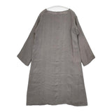 dosa シルク サイズ1 スクエアネック ワンピース チャコールグレー レディース ドーサ【中古】6-0222M♪