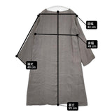 dosa シルク サイズ1 スクエアネック ワンピース チャコールグレー レディース ドーサ【中古】6-0222M♪