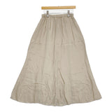 STATE OF MIND fibril flare skirt フィブリルフレアスカート サイズS 定価14300円 ロングスカート ライトベージュ レディース ステートオブマインド【中古】6-0314M♪
