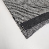 INDIVI 洗える アシメデザイン ジャカードボトルネックニット 定価16940円 127-19400 セーター ブラック ホワイト レディース インディヴィ【中古】6-0115T♪