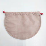 MARNI マルニマーケット カラーブロックキャンバスポーチ 定価8250円 ローズパウダー ポーチ 2025 ブラウン ピンク レディース マルニ【中古】5-1228G♪