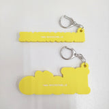 MADISONBLUE 伊勢丹新宿店 1周年記念 非売品 ノベルティ HELLOキーホルダー チャーム セット イエロー レディース マディソンブルー【中古】5-1228G♪