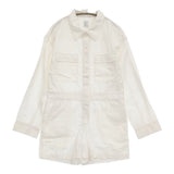 U by SPICK&SPAN ミニボイラースーツ 定価19250円 ジャンプスーツ オールインワン ツナギ 24SS ホワイト レディース ユーバイスピックアンドスパン【中古】6-0314M♪