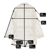 U by SPICK&SPAN ミニボイラースーツ 定価19250円 ジャンプスーツ オールインワン ツナギ 24SS ホワイト レディース ユーバイスピックアンドスパン【中古】6-0314M♪
