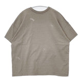 mina perhonen WS8174 choucho 刺繍 半袖Ｔシャツ カットソー グレー レディース ミナペルホネン【中古】6-0608S∞
