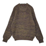 CABaN 59-02-04-02011 コットンカシミヤ ワッフル 9 ESSENTIAL KNITS 定価41800円 セーター ニット パープル イエロー レディース キャバン【中古】6-0131T△