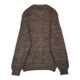 CABaN 59-02-04-02011 コットンカシミヤ ワッフル 9 ESSENTIAL KNITS 定価41800円 セーター ニット パープル イエロー レディース キャバン【中古】6-0131T△