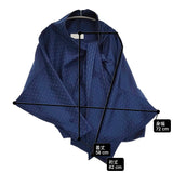 Mame Kurogouchi SHIRT ウール ボウタイ アシンメトリー サイズ1 MM19AW-SH051 ブラウス シャツ ネイビー レディース マメクロゴウチ【中古】6-0207M♪