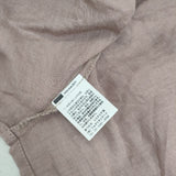 fog linen work ドロップショルダー プルオーバー リトアニアリネン ブラウス シャツ ピンク レディース フォグリネンワーク【中古】6-0608S∞