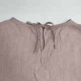 fog linen work ドロップショルダー プルオーバー リトアニアリネン ブラウス シャツ ピンク レディース フォグリネンワーク【中古】6-0608S∞