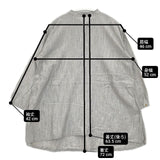Pal'las Palace コットンウール プルオーバー ブラウス シャツ グレー レディース パラスパレス【中古】6-0513M∞