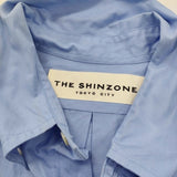 THE SHINZONE DADDY SHIRT ダディシャツ 定価19800円 サイズRS 21AMSBL08 長袖シャツ ライトブルー レディース シンゾーン【中古】6-0207M♪