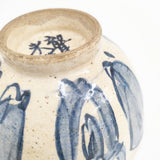 青木木米 アオキモクベイ 聾米造 染付 茶碗 抹茶碗 食器 キナリ ブルー レディース【中古】6-0108G◎
