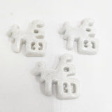 水垣千悦 ミズガキチヅル 福 3個セット 箸置き 食器 ホワイト レディース【中古】6-0108G◎