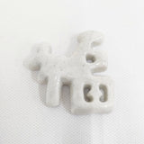 水垣千悦 ミズガキチヅル 福 3個セット 箸置き 食器 ホワイト レディース【中古】6-0108G◎