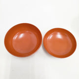 漆器 蓋付きお椀 4個セット 食器 レッド レディース【中古】6-0108G◎