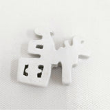 水垣千悦 ミズガキチヅル 福 2個セット 箸置き 食器 ホワイト レディース【中古】6-0108G◎