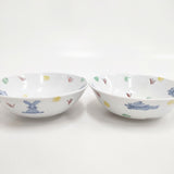 古川章蔵 フルカワショウゾウ うさぎ ボウル皿 2枚セット 食器 ホワイト レディース【中古】6-0108G◎