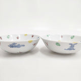 古川章蔵 フルカワショウゾウ うさぎ ボウル皿 3枚セット 食器 ホワイト レディース【中古】6-0108G◎