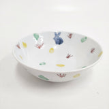 古川章蔵 フルカワショウゾウ うさぎ ボウル皿 3枚セット 食器 ホワイト レディース【中古】6-0108G◎