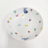 古川章蔵 フルカワショウゾウ うさぎ ボウル皿 3枚セット 食器 ホワイト レディース【中古】6-0108G◎