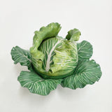 DIDIER GARDILLOU キャベツ PORCELAIN CABBAGE FORM BOX AND COVERS 陶器 皿 グリーン【中古】5-1228G♪